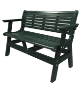 Picture of Newport 48" Bench with Back and Arm Kit