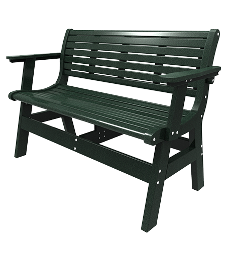 Picture of Newport 48" Bench with Back and Arm Kit