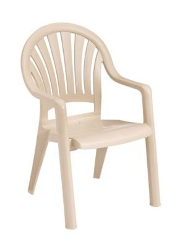 Picture of Grosfillex Pacific Fanback Stacking Armchair