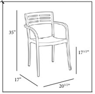 Picture of Grosfillex Vogue Dining Armchair