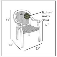 Picture of Grosfillex Sumatra Classic Stacking Armchair