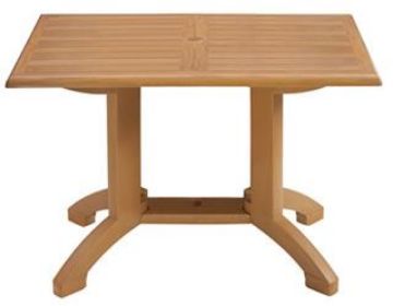 Show details for Grosfillex Winston 48” x 32” Table Picture of Grosfillex Winston 48” x 32” Table
