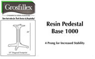 Picture of Grosfillex Resin Pedestal Base 1000