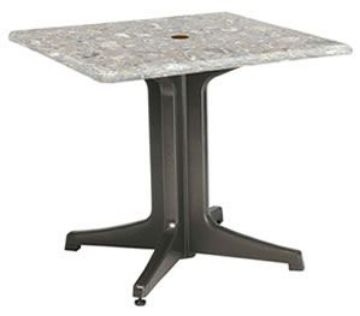Show details for Grosfillex 32” Square Use Ped. Base 2000 or Alum. Tilt Top Base 200 or Bar Height Tulip Table Base or Alum. Central Base without umbrella hole Picture of Grosfillex 32” Square Use Ped. Base 2000 or Alum. Tilt Top Base 200 or Bar Height Tulip Table Base or Alum. Central Base without umbrella hole