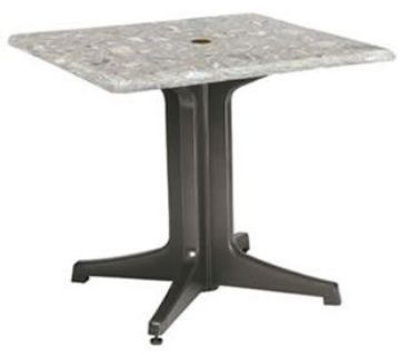 Show details for Grosfillex 36” Square Use Ped. Base 2000 or Alum. Tilt Top Base 200 or Bar Height Tulip Table Base or Alum. Central Base without umbrella hole Picture of Grosfillex 36” Square Use Ped. Base 2000 or Alum. Tilt Top Base 200 or Bar Height Tulip Table Base or Alum. Central Base without umbrella hole