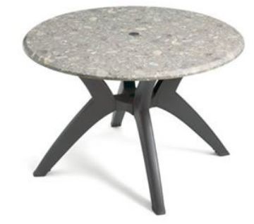 Show details for Grosfillex 42" Round Use Ped. Base 2000 or Resin Y Leg Base or Bar Height Tulip Table Base Picture of Grosfillex 42" Round Use Ped. Base 2000 or Resin Y Leg Base or Bar Height Tulip Table Base