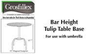 Picture of Grosfillex Bar Height Tulip Table Base