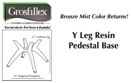 Picture of Grosfillex Y-Leg Resin Pedestal Base