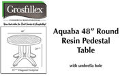 Picture of Grosfillex AQUABA 48" Round Table
