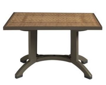 Show details for Grosfillex HAVANA 48" x 32" Pedestal Table Picture of Grosfillex HAVANA 48" x 32" Pedestal Table