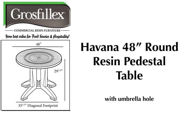 Picture of Grosfillex HAVANA 48" Round Pedestal Table