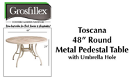 Picture of Grosfillex TOSCANA 48" Round Pedestal Table