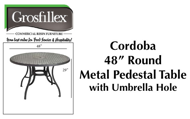 Picture of Grosfillex CORDOBA 48" Round Pedestal Table