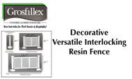 Picture of Grosfillex Versatile Resin Patio Fence