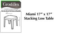 Picture of Grosfillex MIAMI 17" x 17" Low Table