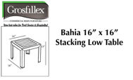 Picture of Grosfillex BAHIA 16" x 16" Low Table