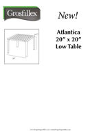 Picture of Grosfillex ATLANTICA 20" x 20" Low Table