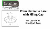 Picture of Grosfillex Resin Umbrella Base w / Filling Cap
