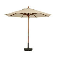 Picture of Grosfillex 7' Wooden Market Umbrella w/ 1" pole