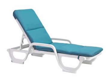 Show details for Grosfillex Contract Chaise Cushion W / Hood Picture of Grosfillex Contract Chaise Cushion W / Hood