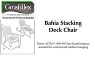 Picture of Grosfillex BAHIA Stacking Deck Chair