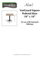 Picture of Grosfillex VanGuard 18"x18" Square Pedestal Base