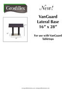 Picture of Grosfillex VanGuard 16"x28" Lateral Base