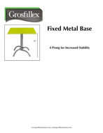 Picture of Grosfillex Fixed Metal Base