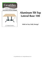 Picture of Grosfillex Aluminum Tilt Top Lateral Folding Base