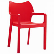 Picture of Diva Resin Outdoor Dining Arm Chair