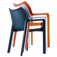 Picture of Diva Resin Outdoor Dining Arm Chair