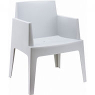 Picture of Box Resin Outdoor Dining Arm Chair