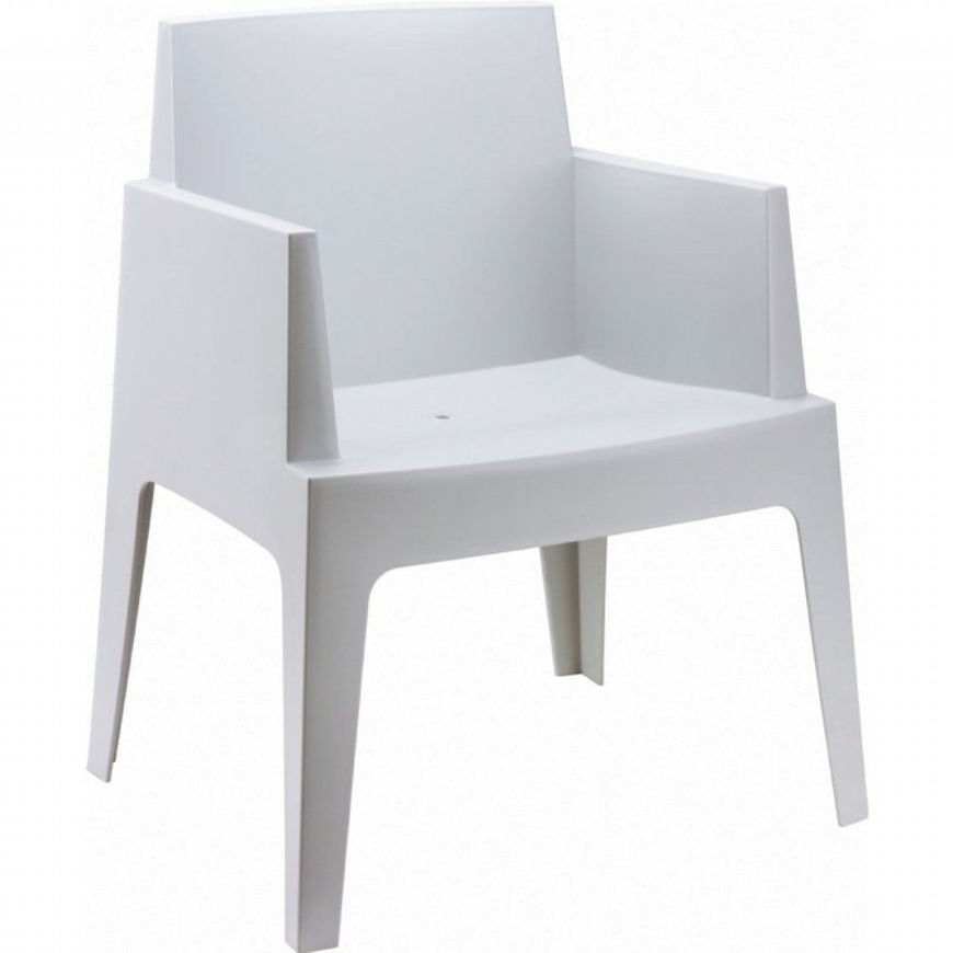 Picture of Box Resin Outdoor Dining Arm Chair