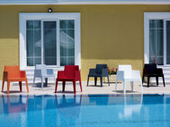 Picture of Box Resin Outdoor Dining Arm Chair