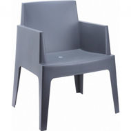Picture of Box Resin Outdoor Dining Arm Chair
