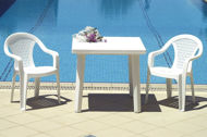 Picture of Cuadra Resin Square Dining Table 31 inch White