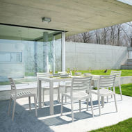 Picture of Ares Resin Rectangle Dining Set with 6 chairs