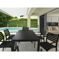 Picture of Artemis Resin Rectangle Dining Set with 6 arm chairs 