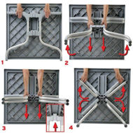 Picture of Forza Square Folding Table 31 inch