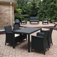 Picture of California Wickerlook Rectangle Dining Set 5 Piece