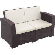 Picture of Monaco Resin Patio Loveseat with Cushion