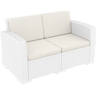 Picture of Monaco Resin Patio Loveseat with Cushion