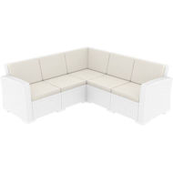 Picture of Monaco Resin Patio Sectional 5 piece with Cushion