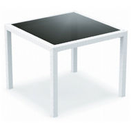Picture of Miami Resin Wickerlook Square Dining Table 37 inch