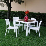 Picture of Miami Wickerlook Square Dining Set 5 Piece with Side Chairs
