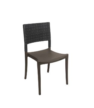 Show details for Grosfillex Java Wicker Sidechair Picture of Grosfillex Java Wicker Sidechair