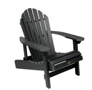 Picture of 2 Hamilton Folding &amp; Reclining Adirondack Chairs with 1 Adirondack Tete-a-Tete Connecting Table