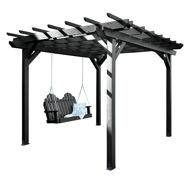 Picture of Bodhi 10’ x 12’ DIY Pergola with 4’ Classic Westport Porch Swing