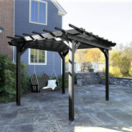 Picture of Bodhi 10’ x 12’ DIY Pergola with 4’ Classic Westport Porch Swing