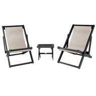 Picture of 2 Arabella Sling Chairs with Folding Side Table Bowie